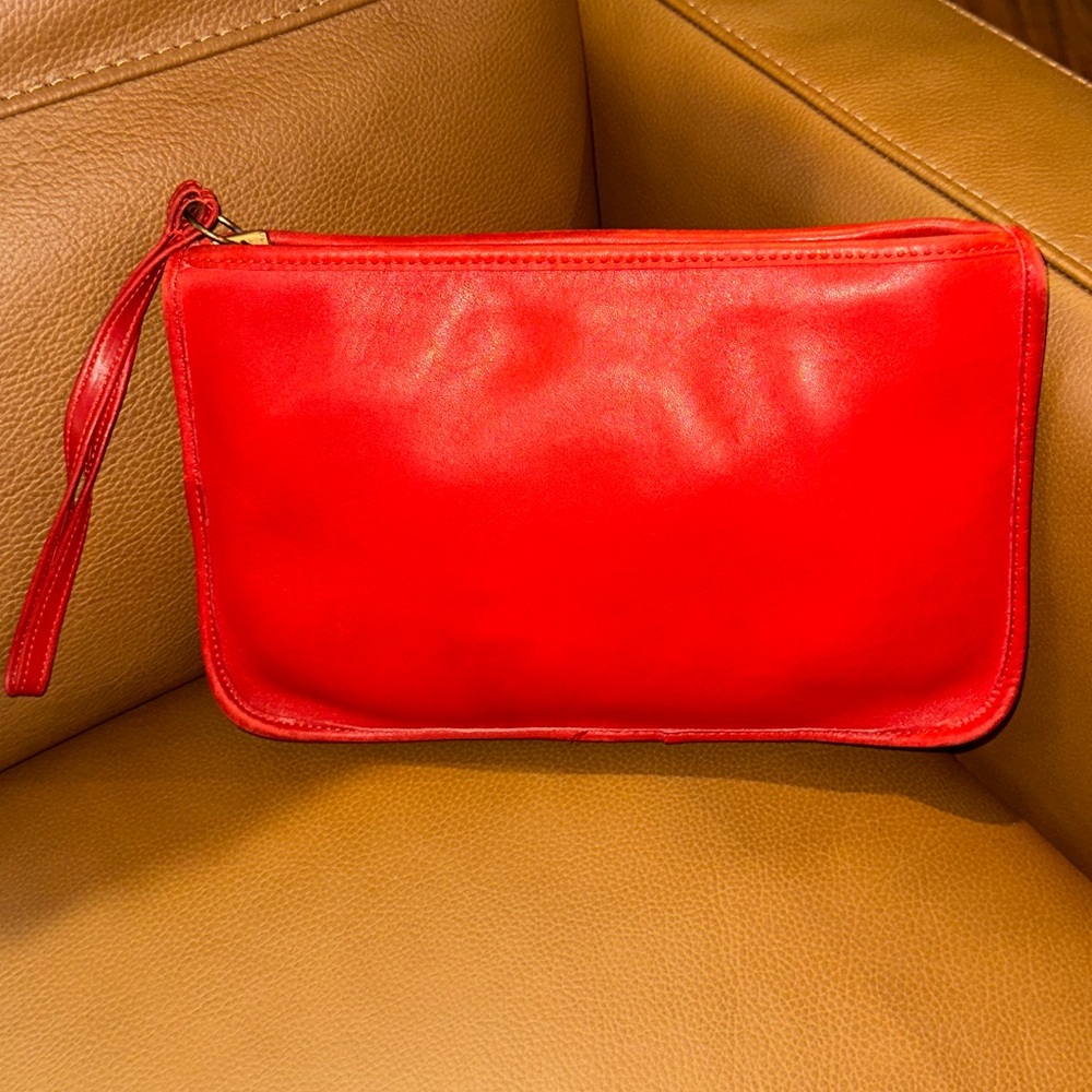 Vintage Coach Leather Clutch